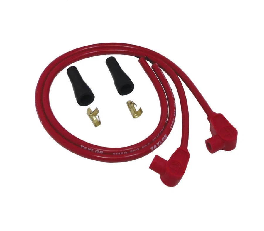 Spark Plug Wire Set Universal 8mm Silicone Spiro Pro 90_ 350 ohm_ft Red 10251